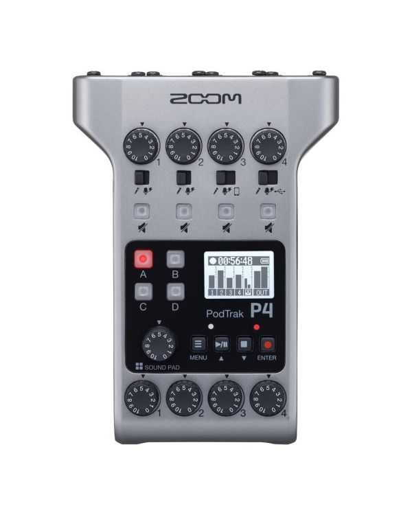 ZOOM P4 PodTrak Podcasting Mixer and Interface