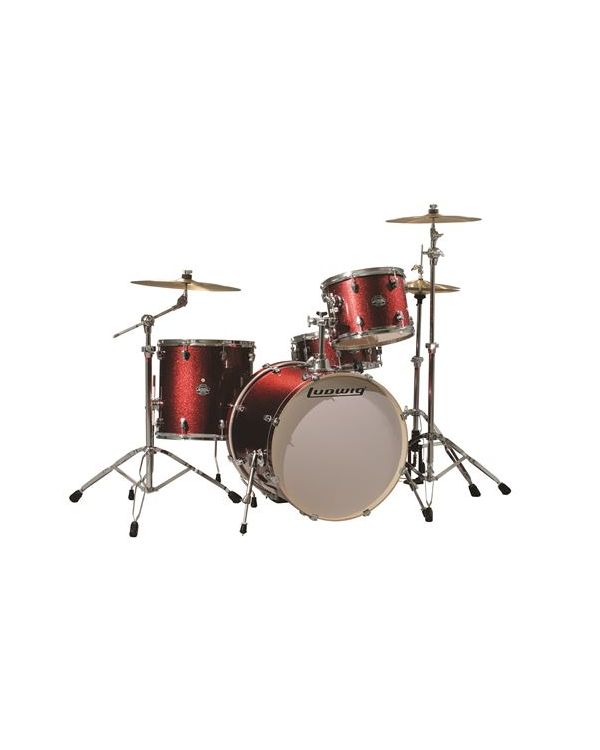 B Stock Ludwig Element Icon 4pc Drum Kit, Wine Red Sparkle
