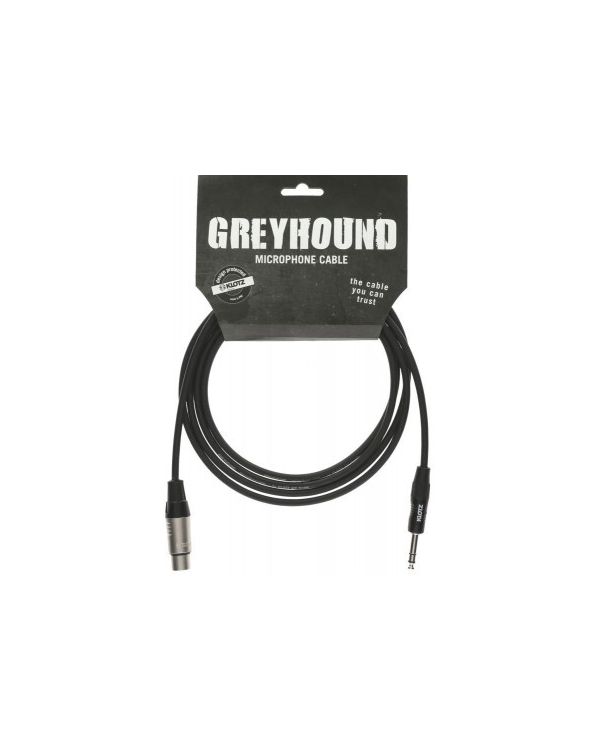 Klotz Greyhound 3M XLR 3P Female Mic Cable Black