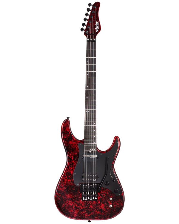 Schecter Sun Valley SS-FR S Electric Guitar, Red Reign