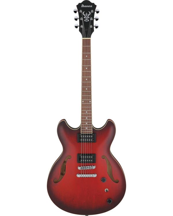 Ibanez As53 Hollowbody Electric Guitar, Sunburst Red Flat