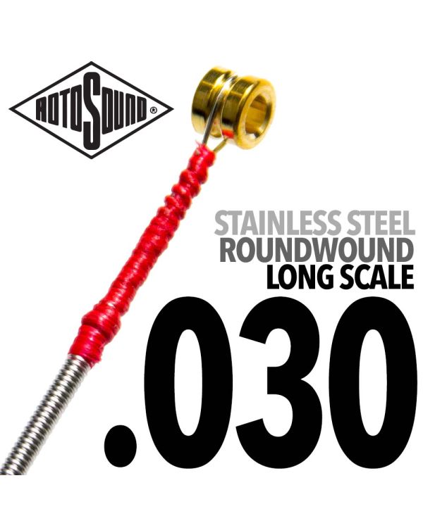 Rotosound SBL030 Stainless Steel Single Bass String, 0.30