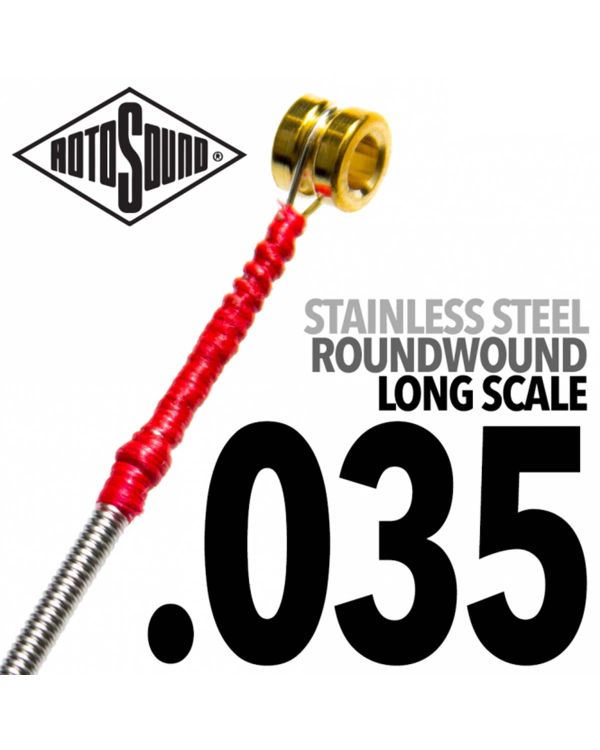 Rotosound SBL035 Stainless Steel Single Bass String, 0.35