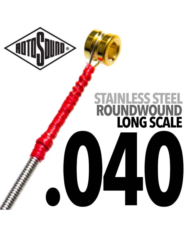Rotosound SBL040 Stainless Steel Single Bass String, 0.40
