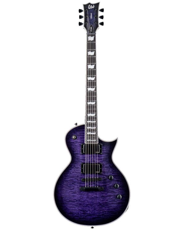 ESP LTD EC1000 QM Electric Guitar, See Thru Purple Sunburst