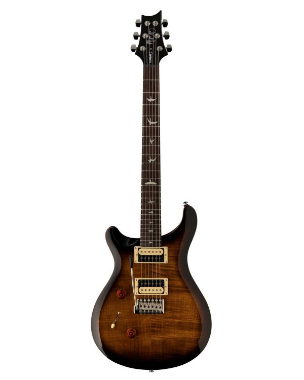 PRS SE Custom 24 Lefty Guitar, Black Gold Burst