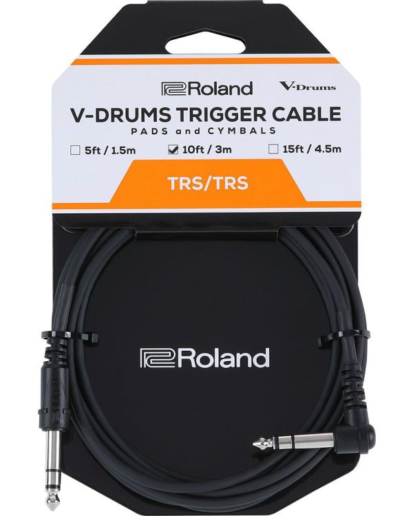 Roland PCS-10-TRA V-Drums Trigger Cable 10ft/3m Straight/Angled