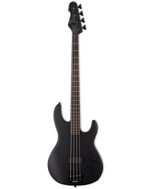 ESP LTD AP-4 Black Metal Electric Bass, Black Satin