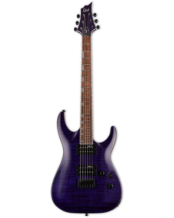 ESP LTD H200 FM Electric Guitar, See Thru Purple
