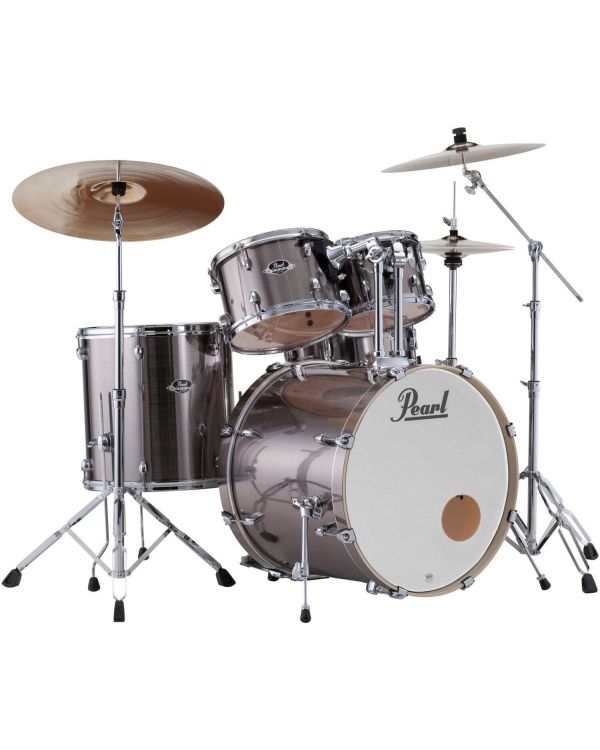 Pearl Export EXX705NBR 5-Piece Drum Kit, Smokey Chrome