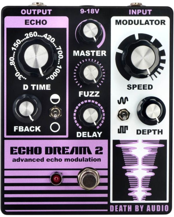 Death By Audio Echo Dream II Advanced Echo Modulation Pedal
