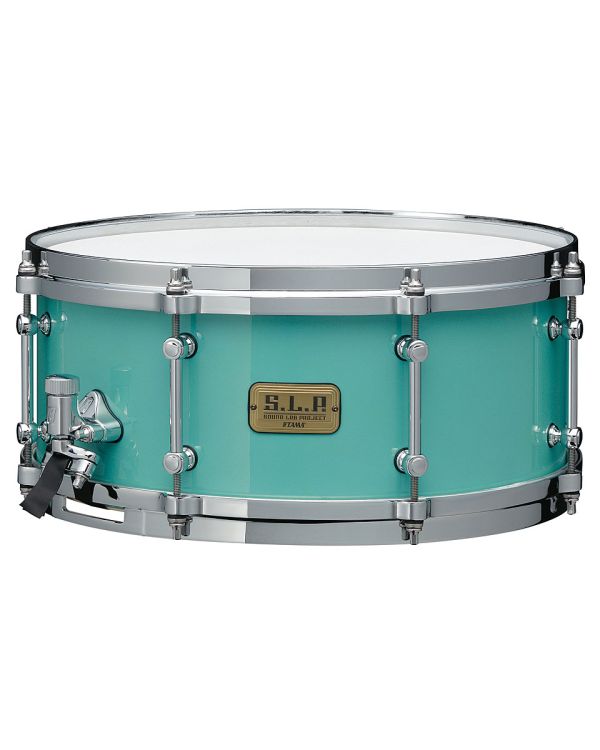 TAMA LSP146-TUQ SLP Fat Spruce 14" x 6" Snare, Turquoise Satin 