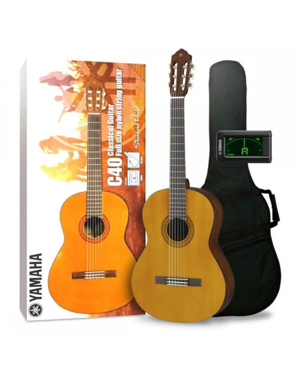 Yamaha C40II Standard Classical Guitar Starter Pack
