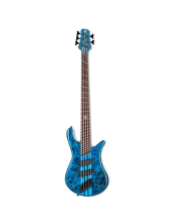 Spector NS Dimension 5-String MS Bass, Black and Blue