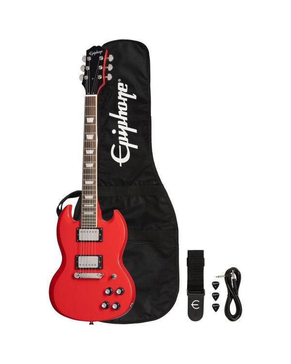 Epiphone Power Players SG Guitar, Lava Red
