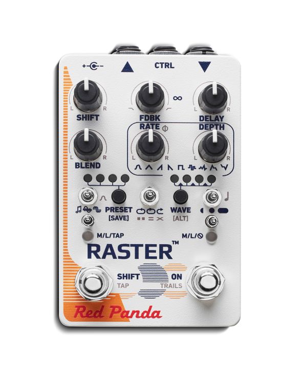 Red Panda Raster Delay Pedal With Pitch & Frequency Shifting