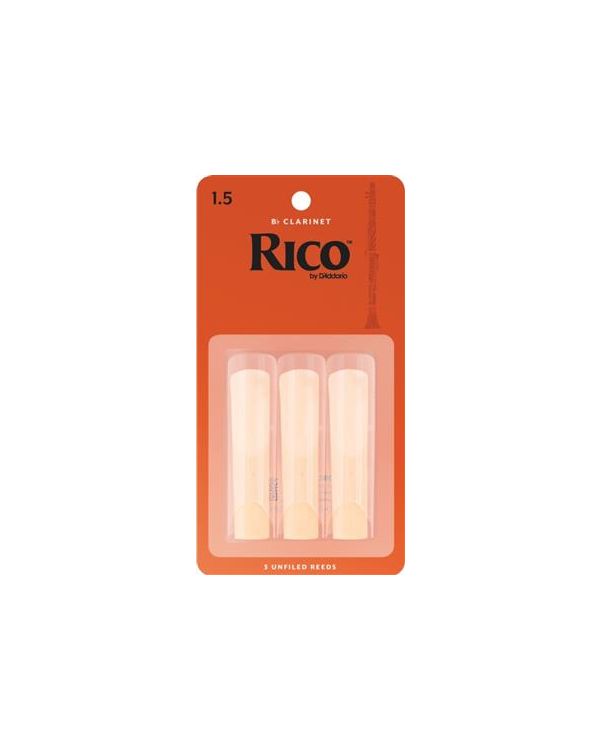 Rico Orange Box Bb Clarinet Reeds Strength 1.5 3-pack