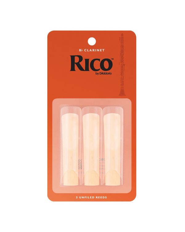 Rico Orange Box Bb Clarinet Reeds Strength 2.0 3-pack
