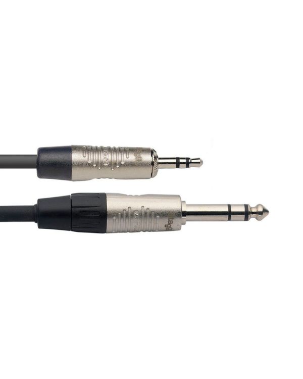 Stagg NAC1MPSPSR 1m Mini Jack to 1/4 Jack Audio Cable