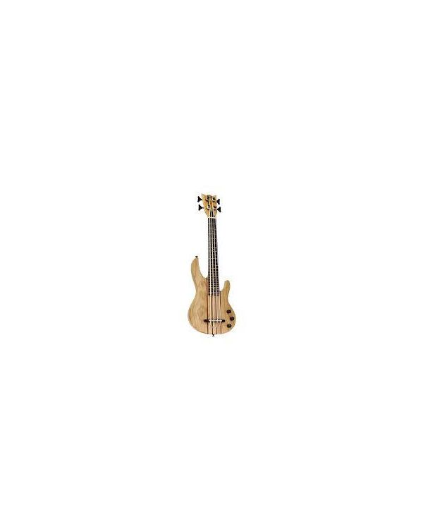 Mahalo Solid Electric Bass Ukulele, Natural, Bag