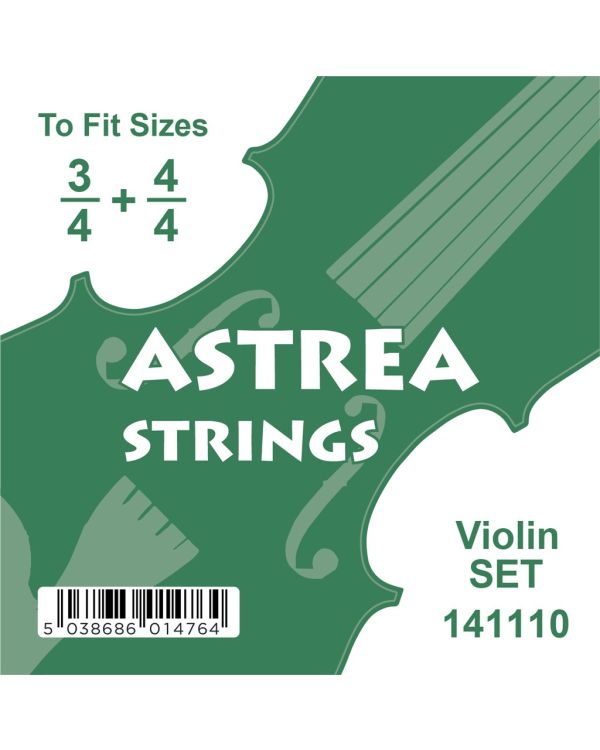 Astrea Violin String Set, Chrome Steel, 3/4 & 4/4