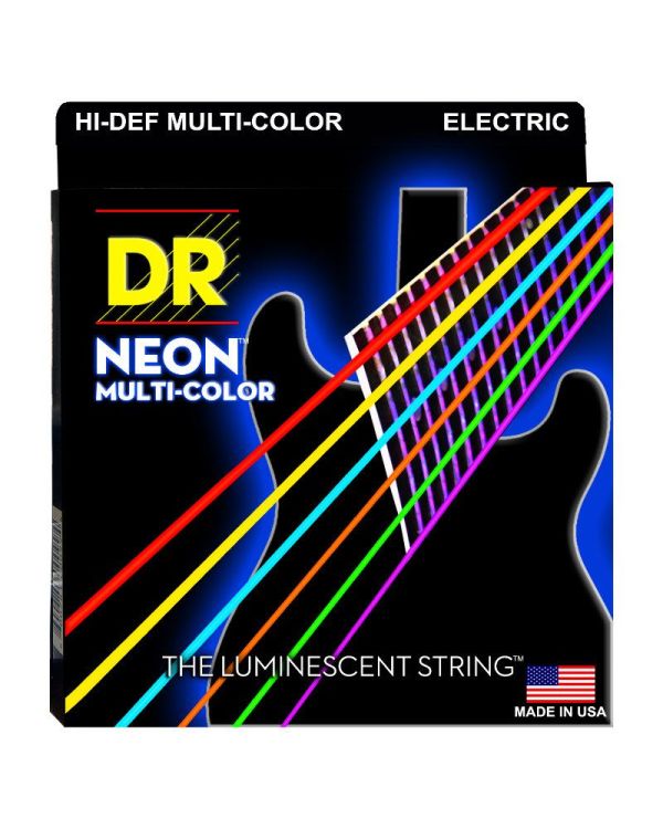DR Strings NMCE 10 Hi def Neon Multi color Electric Medium 10-46