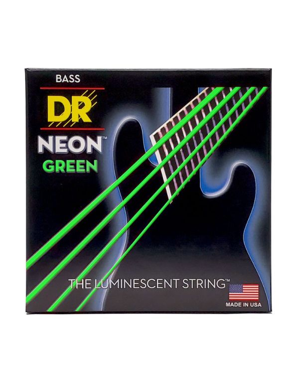 DR Strings NGB 45 Hi def Neon Green Bass Strings Medium 45-105