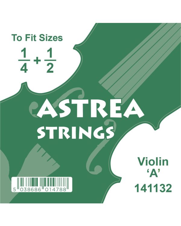 Astrea Violin Shorter Scale 2nd String, Size A, Chrome Tape Wound
