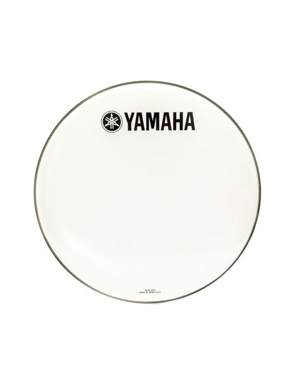 Yamaha Drum Head 24 Classic Yamaha Logo, P3 White