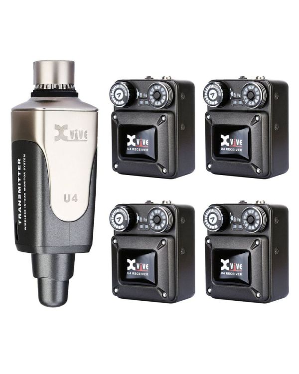 Xvive 2.4ghz Wireless In Ear Monitor System With Four Receivers