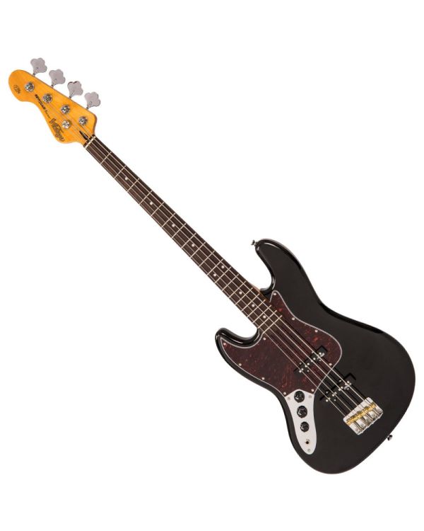 Vintage Left Handed Vj74 Bass- Gloss Black