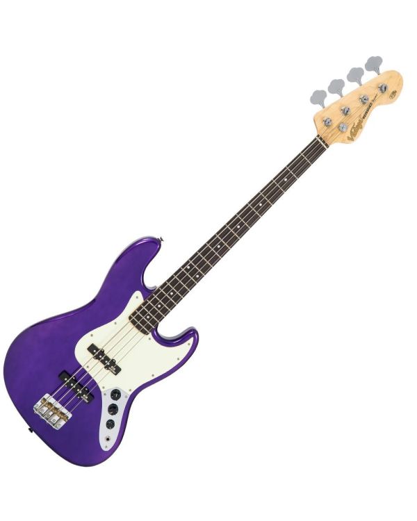 Vintage VJ74 Bass Guitar, Pasadena Purple