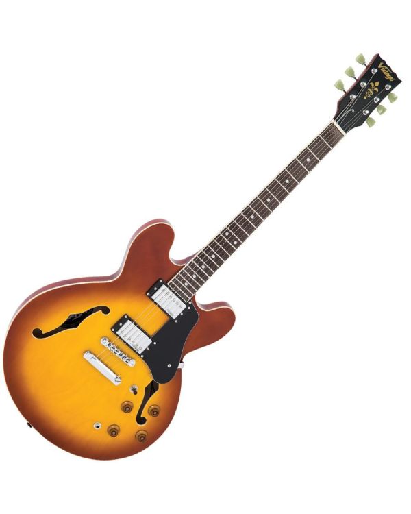 Vintage Semi-Acoustic Guitar, Honey Burst