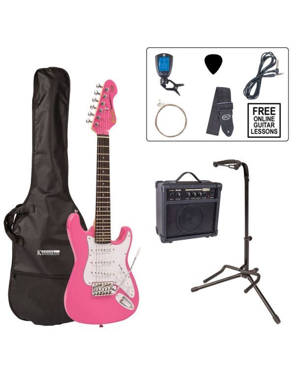 Encore 3/4 Size Electric Guitar Outfit - Pink
