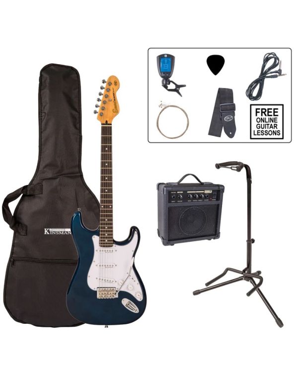 Encore Electric Guitar Outfit, Candy Apple Blue