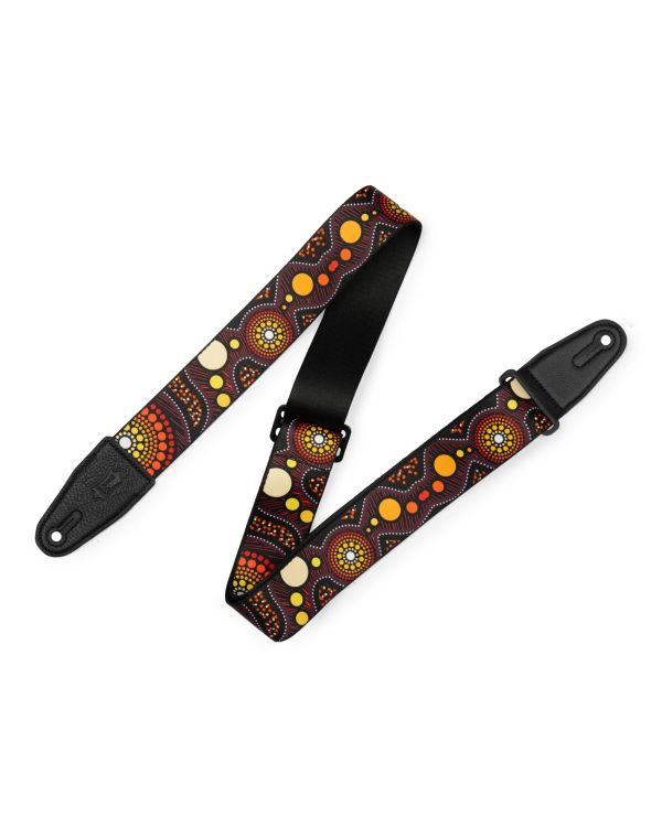 Levy's Poly Down Under Guitar Strap - Sunset Design