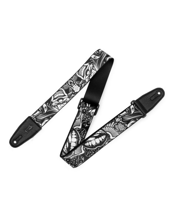 Levy's Poly Tattoo Series Guitar Strap - Clowns