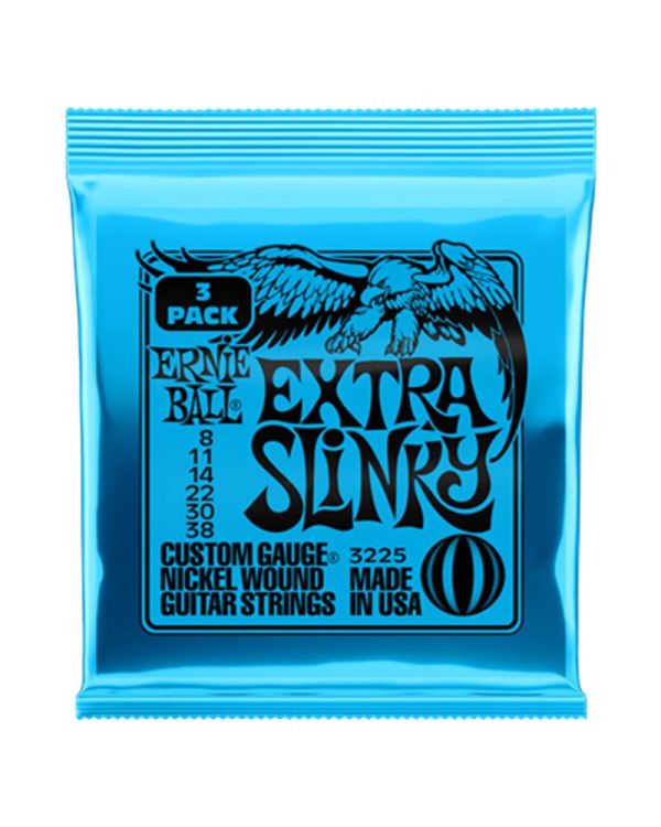 Ernie Ball Extra Slinky 8-38 (3 Set Pack)