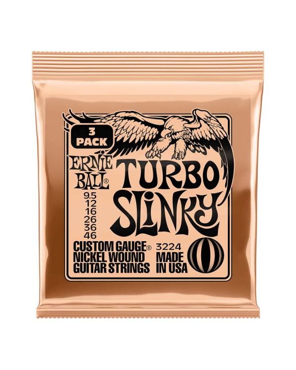 Ernie Ball Turbo Slinky 9.5-46 (3 Set Pack)