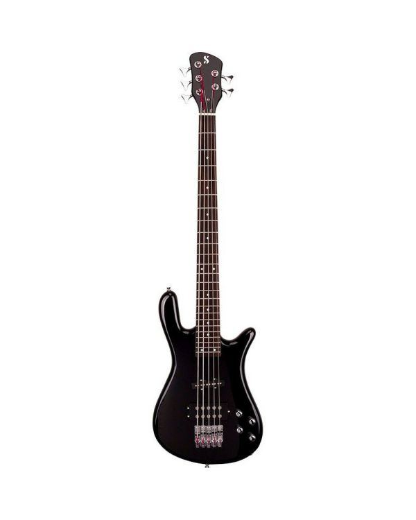 Sx Electric Bass Arched Body 5-string, Black Finish