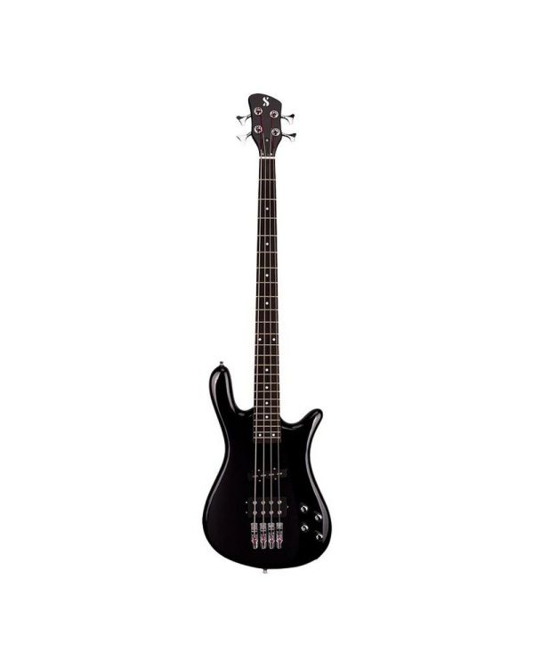Sx Electric Bass Arched Body, Black Finish