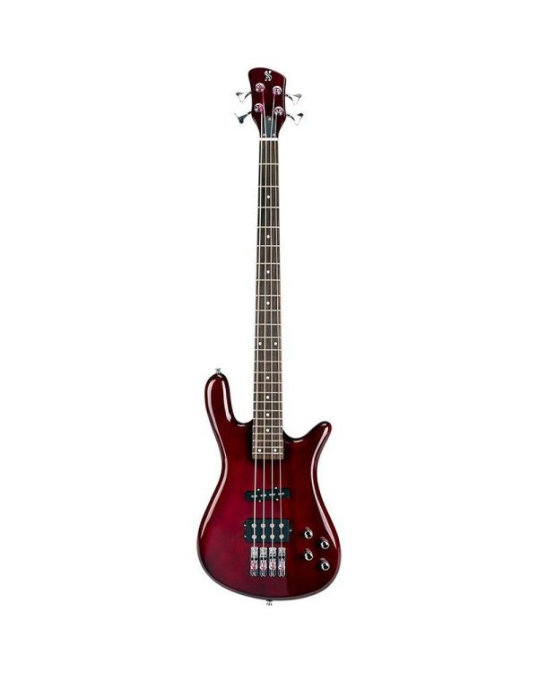 Sx Electric Bass Arched Body, Wine Red Finish