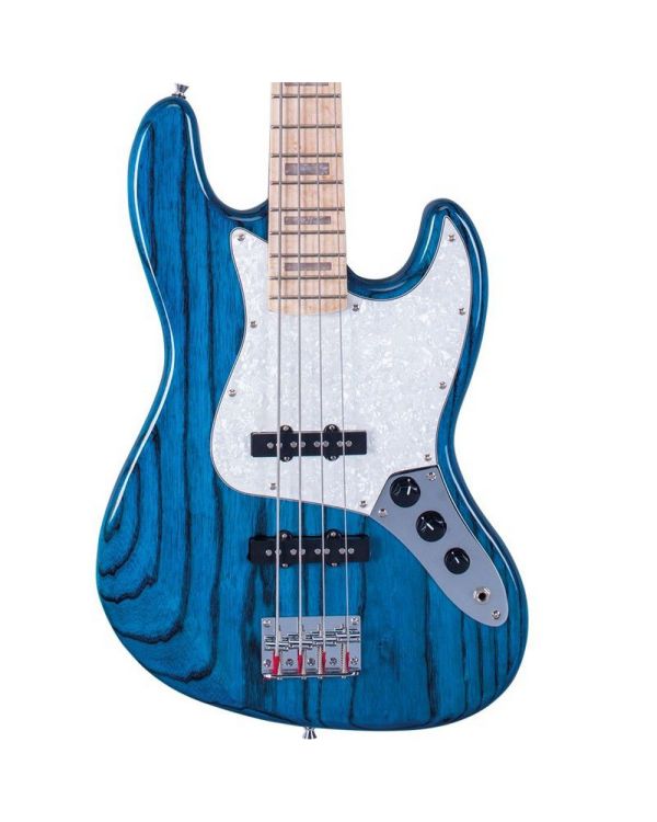Sx Electric Bass Jb, Swamp Ash, Transparent Blue Finish