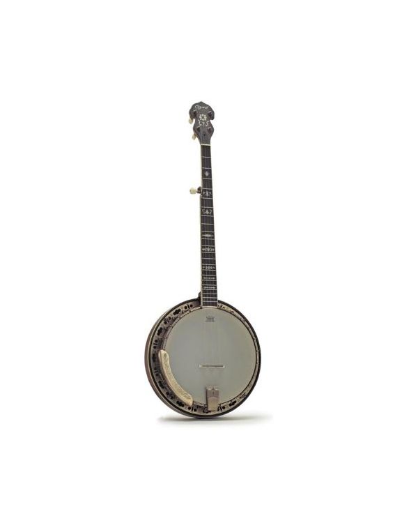 Ozark 5 String Banjo Bronze Engraved And Padded Cover