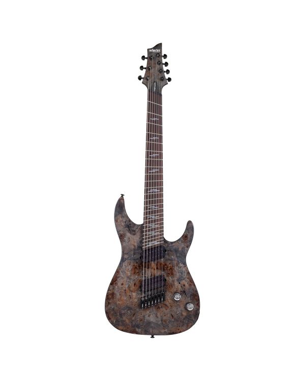 Schecter Omen Elite-7 Multiscale Guitar, Charcoal