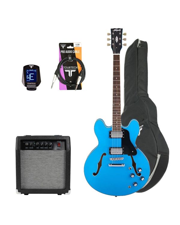 Antiquity AQ35 Beginner Electric Guitar Package, Pelham Blue