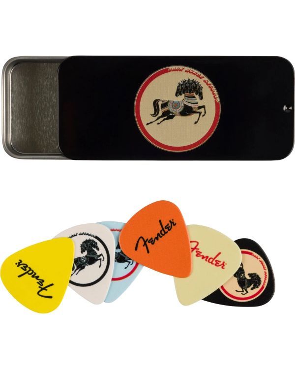 Fender George Harrison Dark Horse Pick Tin 6 Pack
