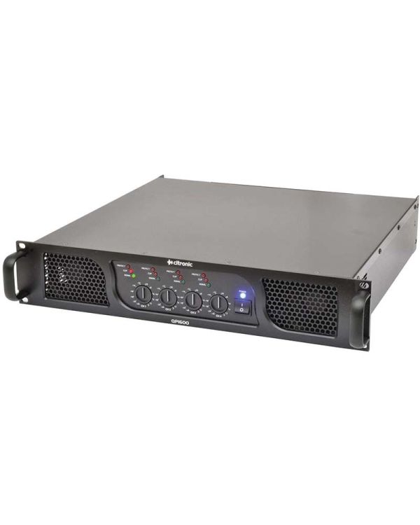 Citronic QP1600 4x400W Quad Power Amplifier