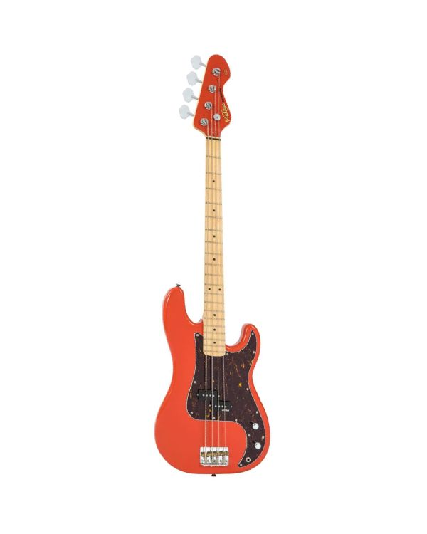 Vintage V4 Bass Maple Fb Firenza Red