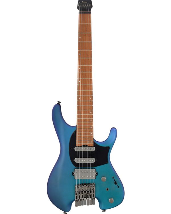 Ibanez Q547-BMM Headless Electric Guitar, Blue Chameleon Metallic Matte
